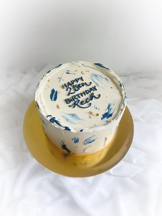 Simple Brushstroke Cake