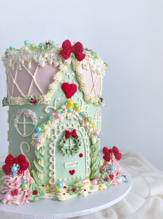 Pastel Christmas Cake 🎀